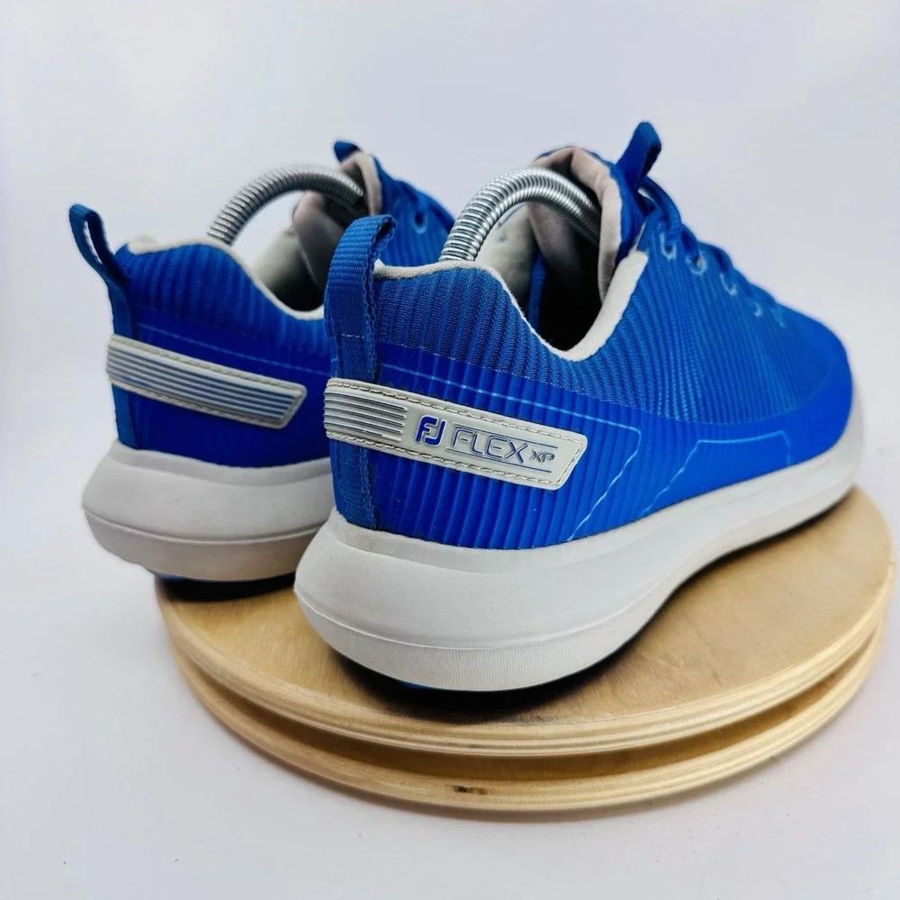 FootJoy FJ Flex XP‎ Golf Shoes Mens 9 Blue Spikeless Waterproof 56252
